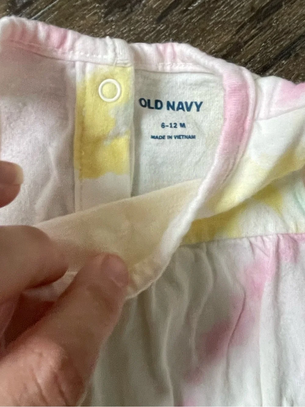 Old Navy Pastel Tie-Dye Sleeveless Baby Romper